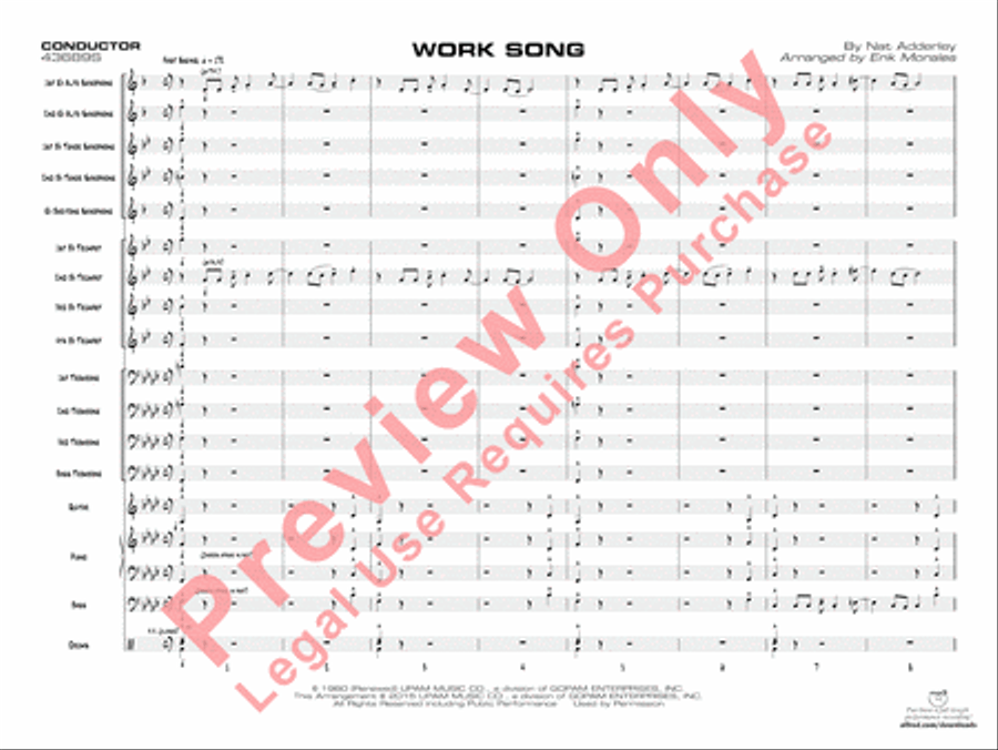Work Song Jazz Ensemble scores gallery preview page 4