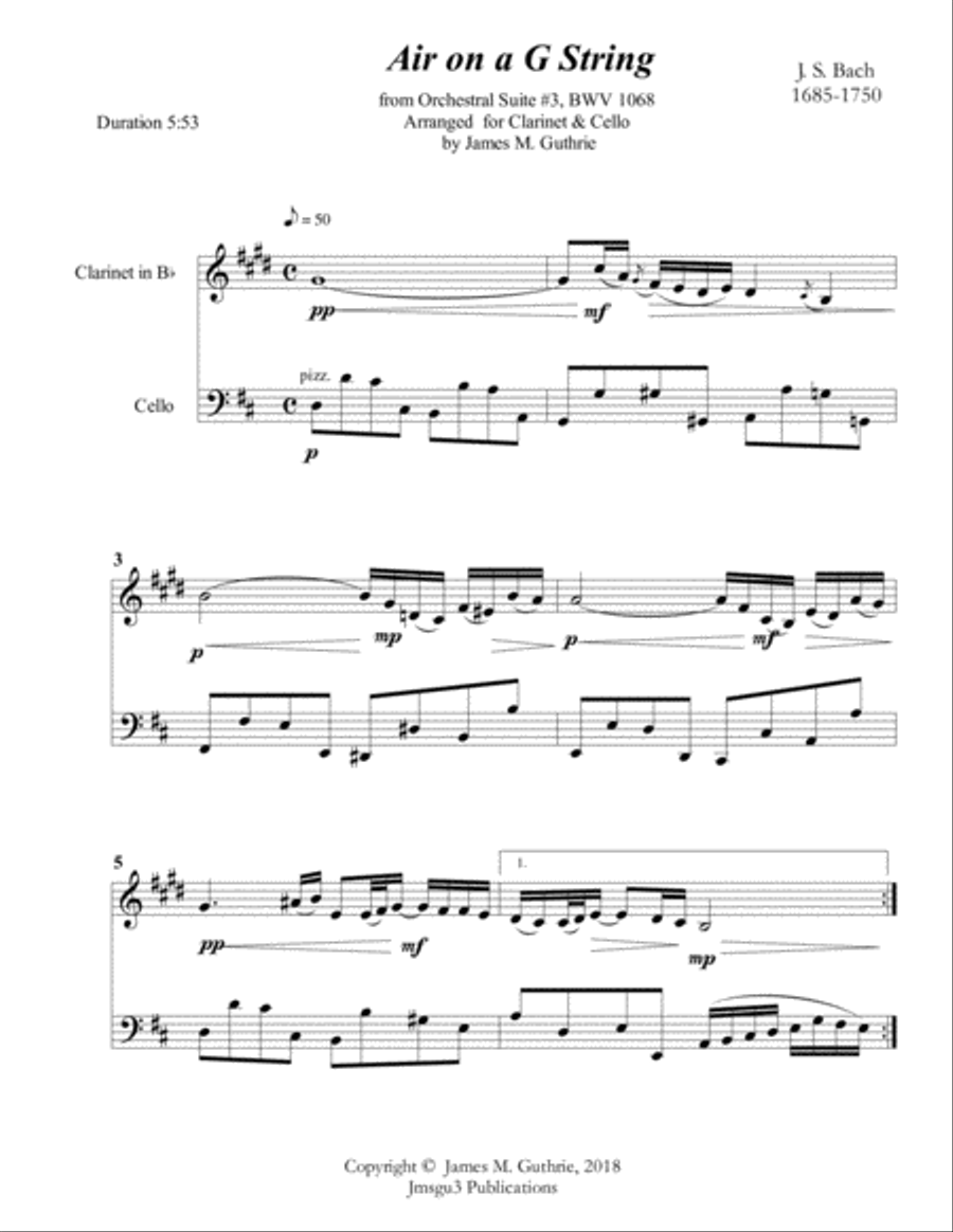 Bach air on shop g string cello