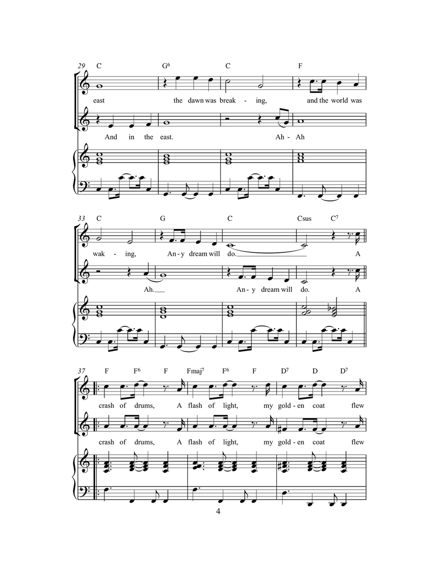 Any Dream Will Do (arr. Rick Hein) 2-Part scores gallery preview page 4