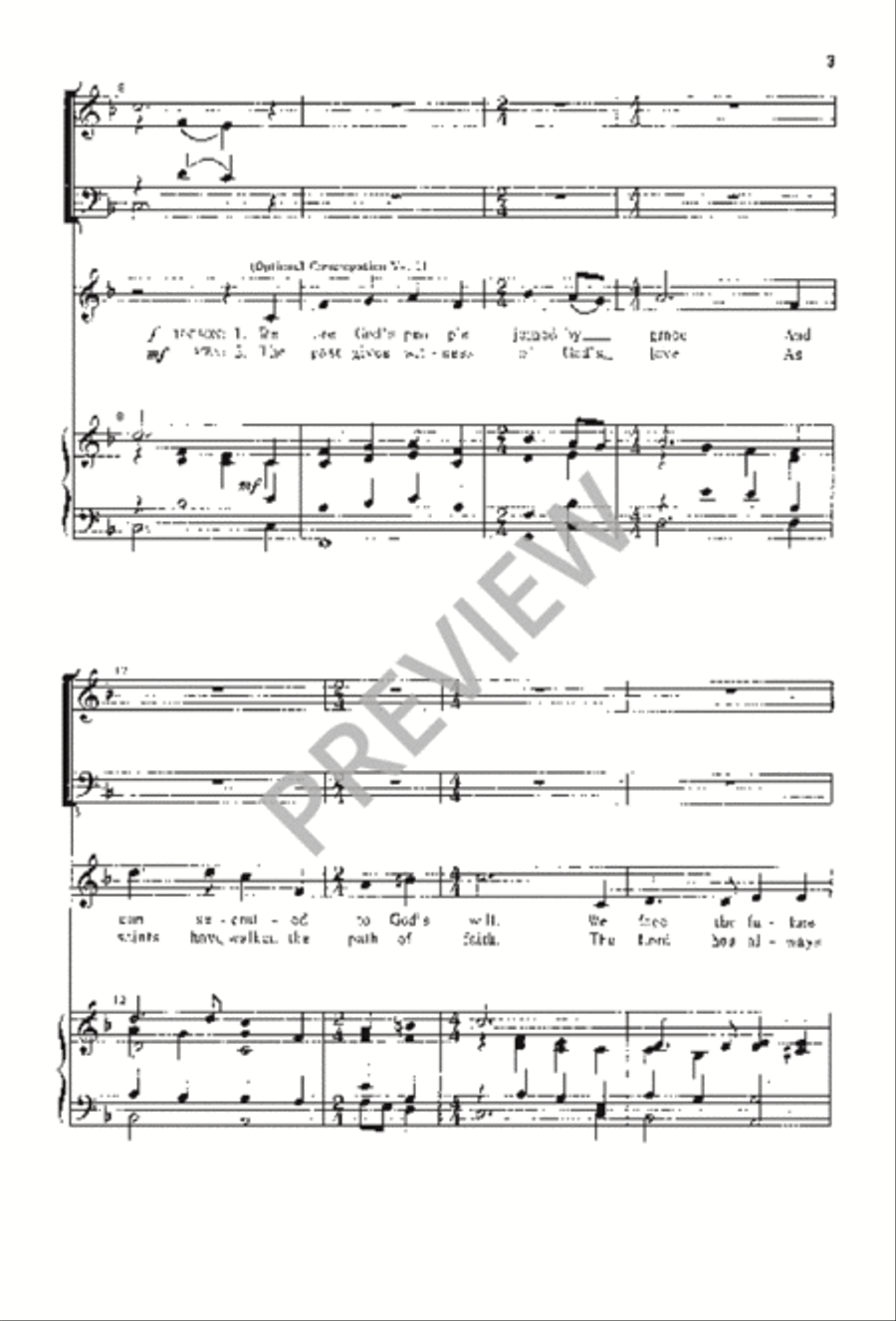 We Are God's People 4-Part scores gallery preview page 4