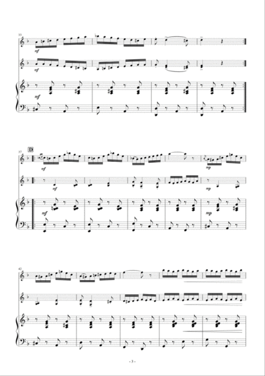 Czardas for Marimba duet and piano﻿ image number null