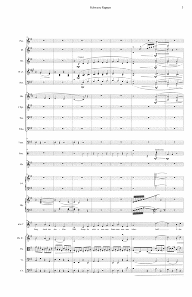Joseph Beer - Schwarze Rappen, bass-baritone aria from the opera Mitternachtssonne (1987). Score and Parts