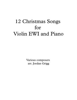 12 Christmas Songs for Violin EWI and Piano