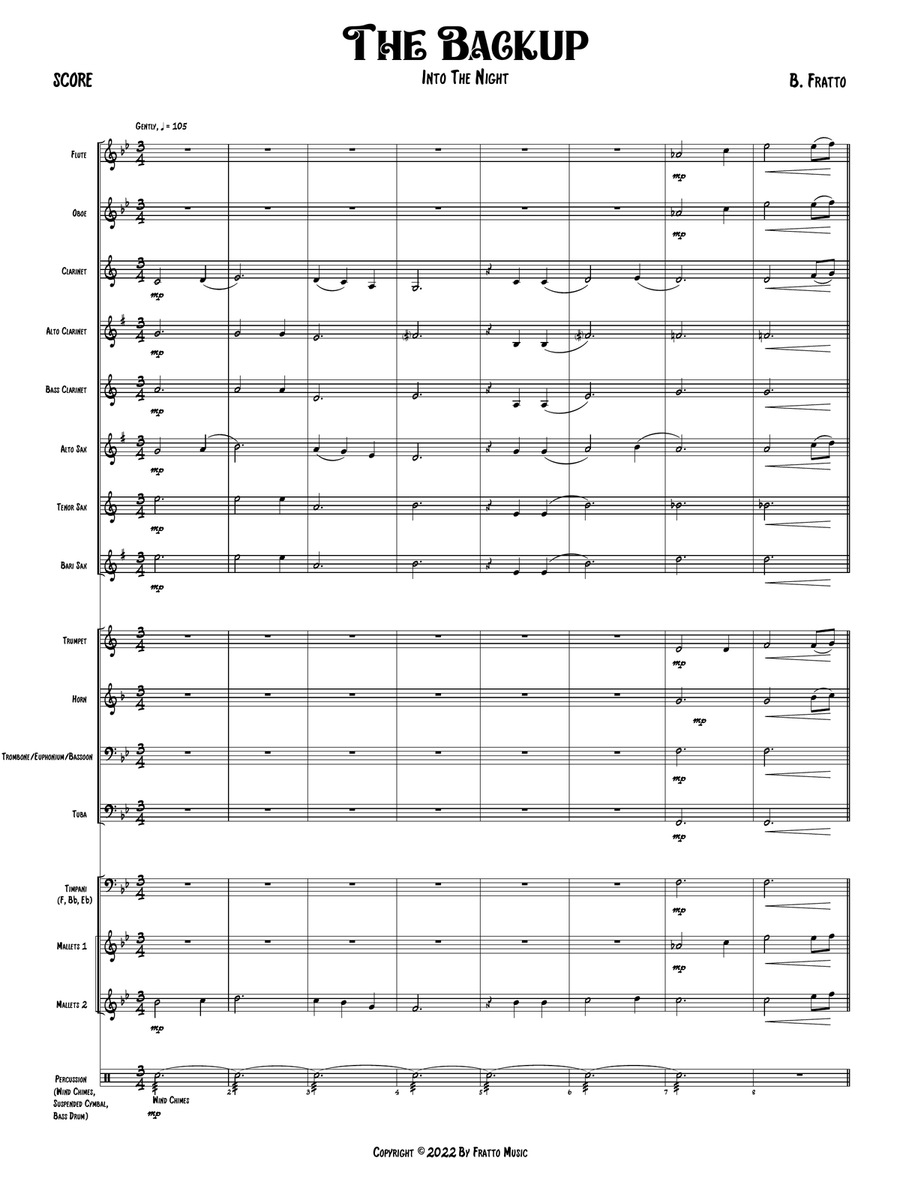 The Backup Concert Band scores gallery preview page 2