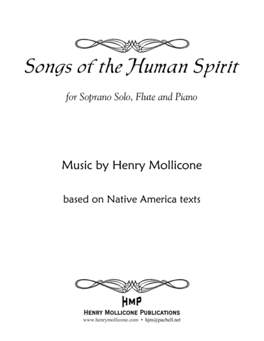 Songs of the Human Spirit (Score) Small Ensemble scores gallery preview page 1