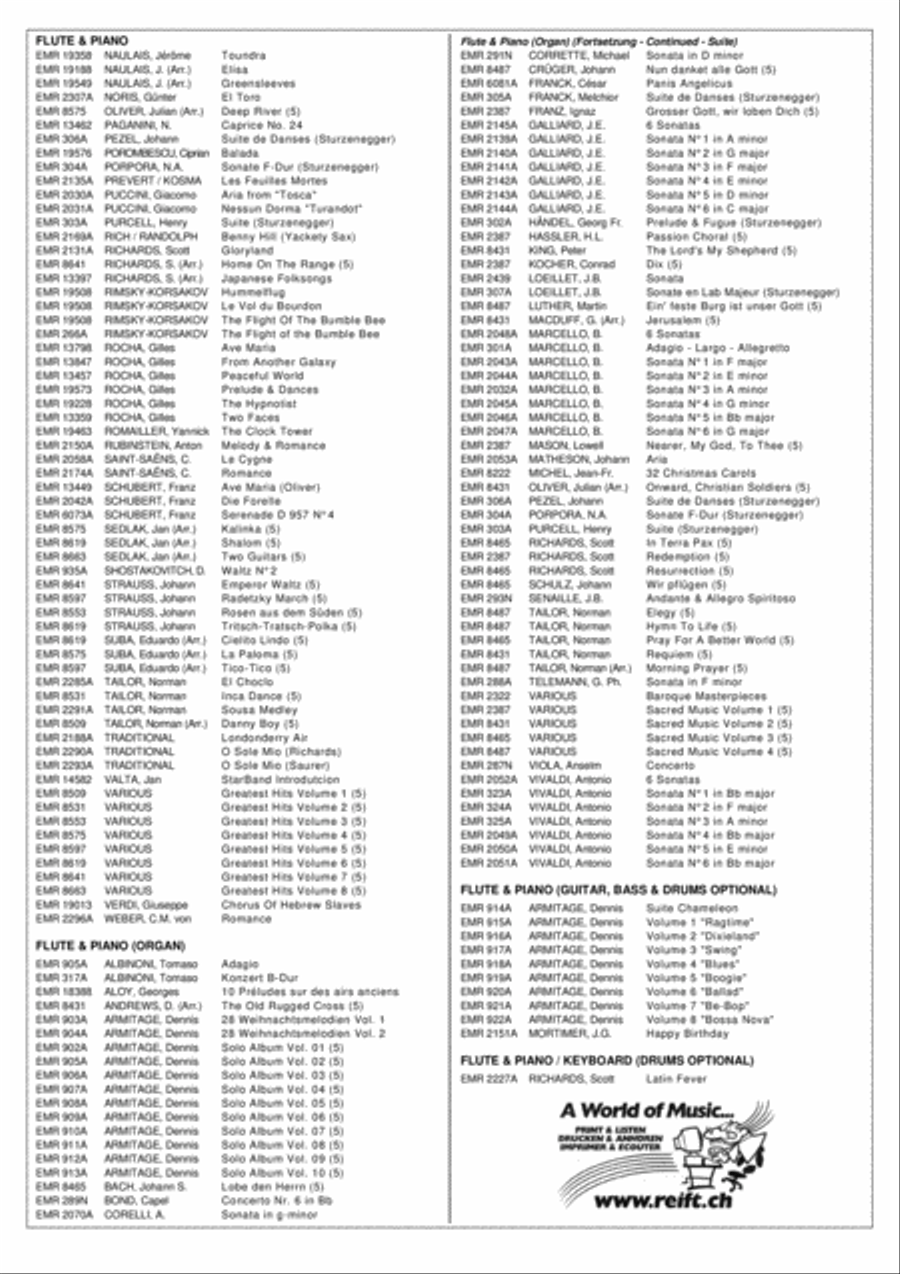 Western Medley Flute Solo scores gallery preview page 9