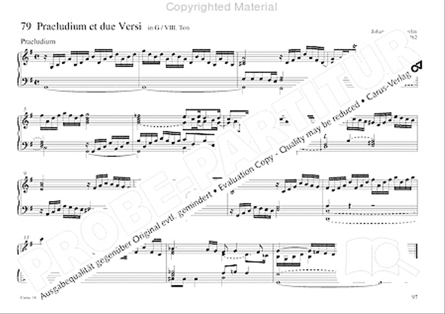 Organo pleno. Orgelstucke zum Ein- und Auszug Organ Solo scores gallery preview page 105