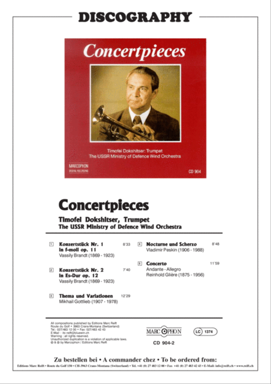 Konzertstuck No. 1 Trumpet Solo scores gallery preview page 3