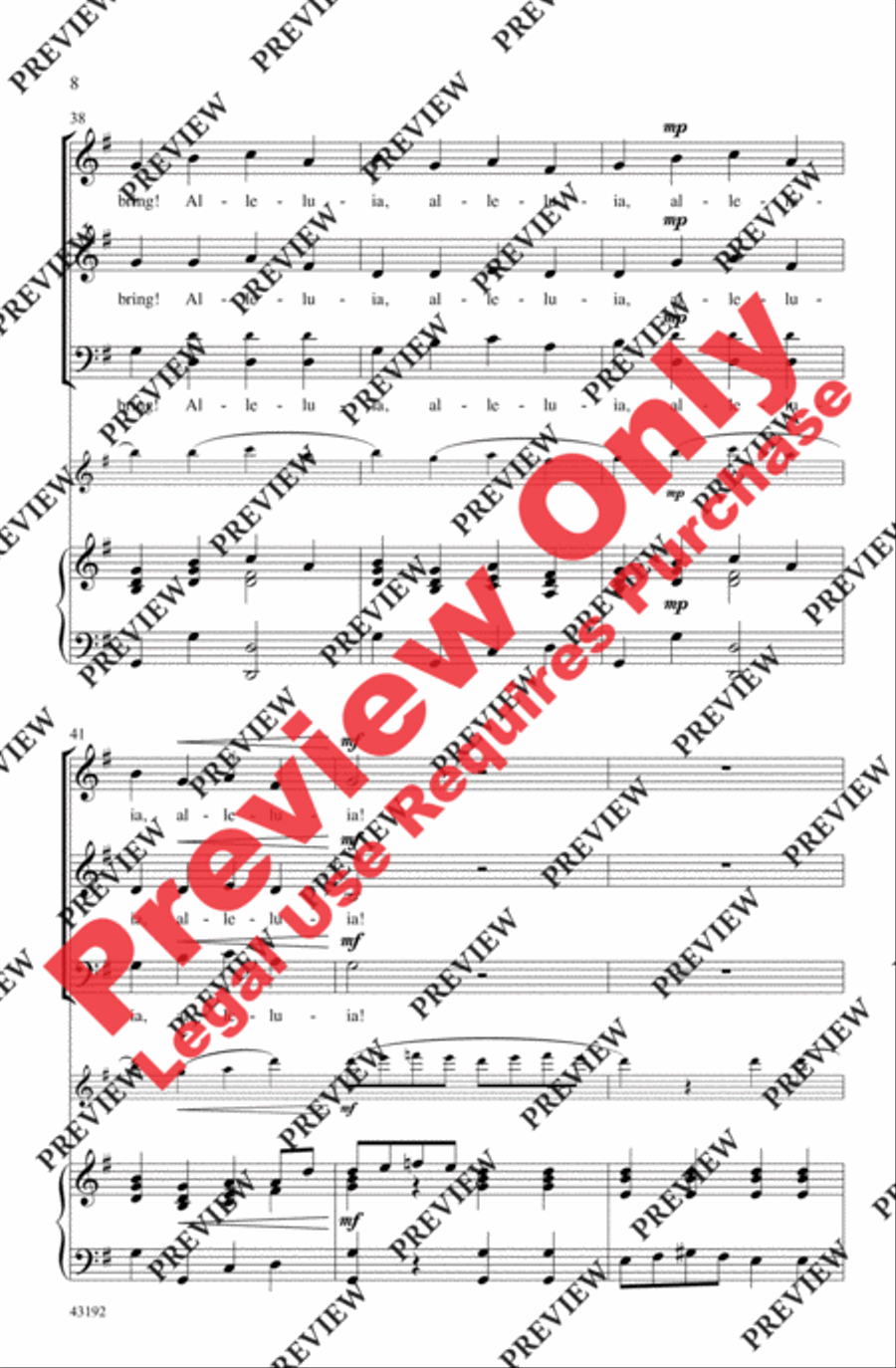 Jubilate! Joy We Bring! 3-Part scores gallery preview page 8