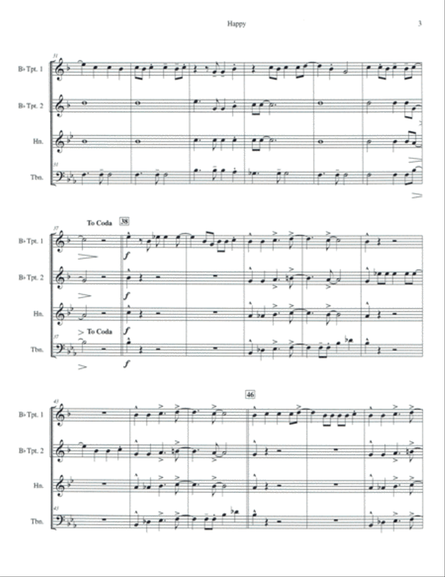 Happy Brass Ensemble scores gallery preview page 3