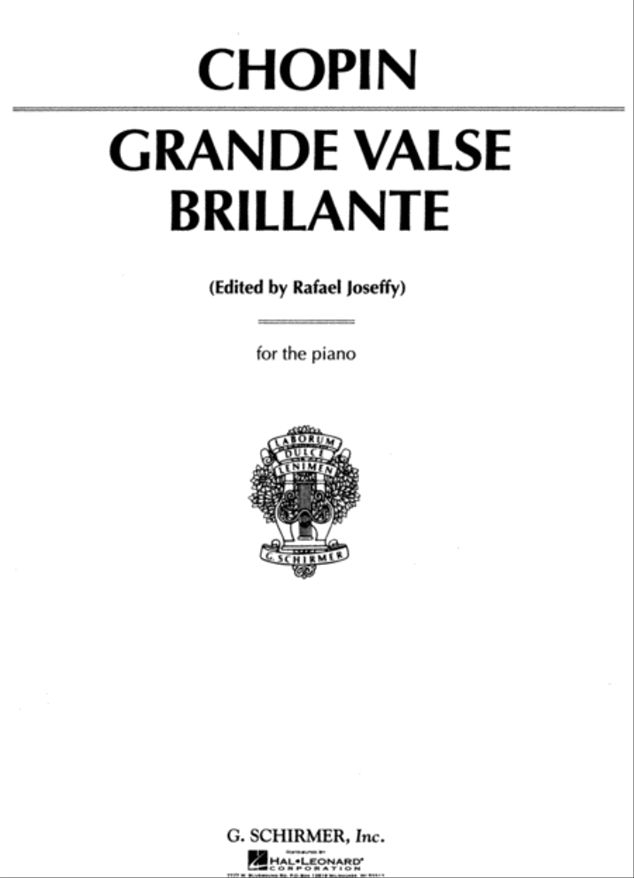 Grand Valse Brillante, Op. 18 in Eb Major Piano Solo scores gallery preview page 1
