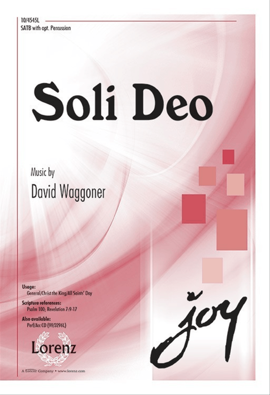 Soli Deo 4-Part scores gallery preview page 1