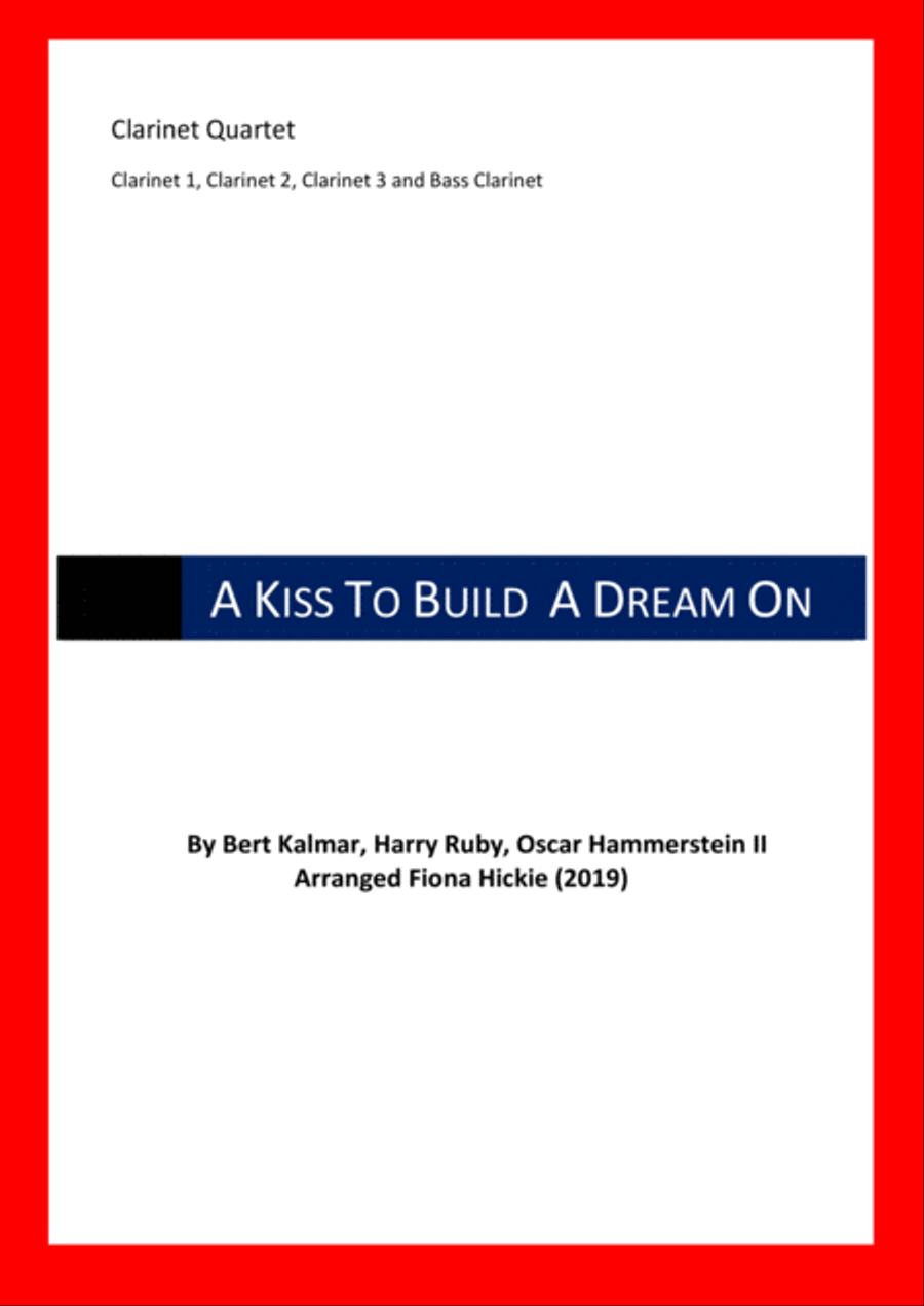 A Kiss To Build A Dream On Clarinet Quartet scores gallery preview page 1