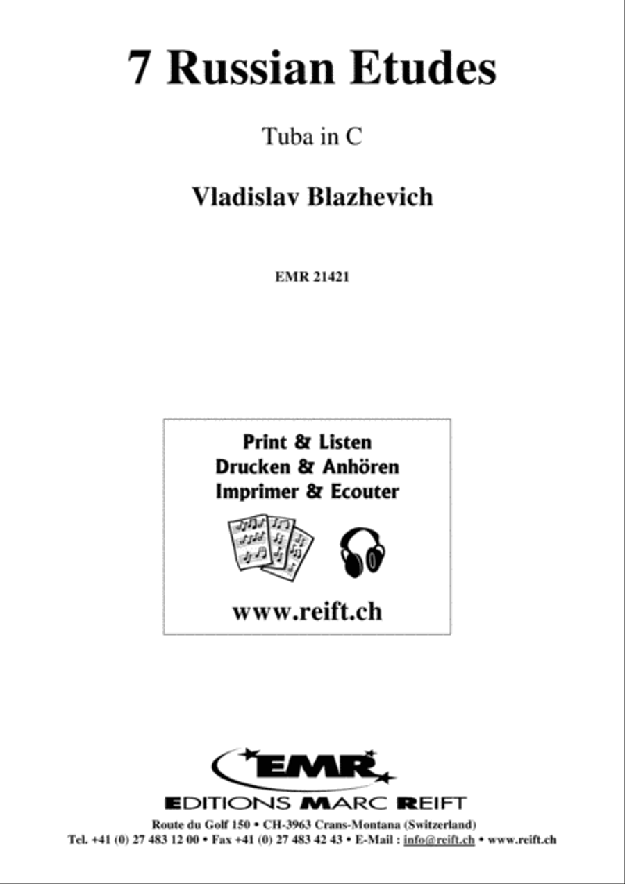 7 Russian Etudes Tuba scores gallery preview page 2