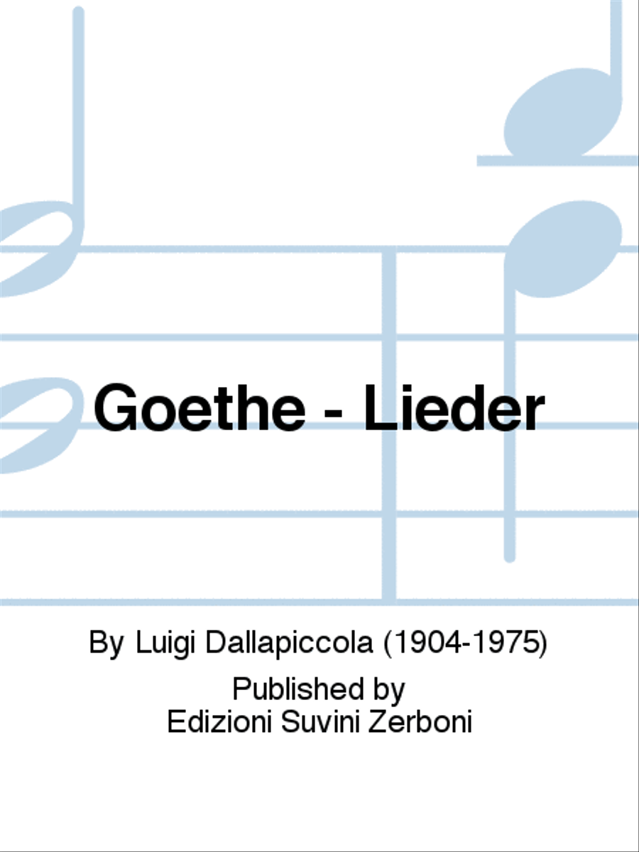 Goethe - Lieder Goethe - Lieder Clarinet scores gallery preview page 1
