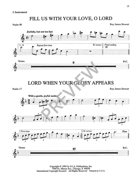 Psalms for the Church Year - Volume 5, Instrument edition
