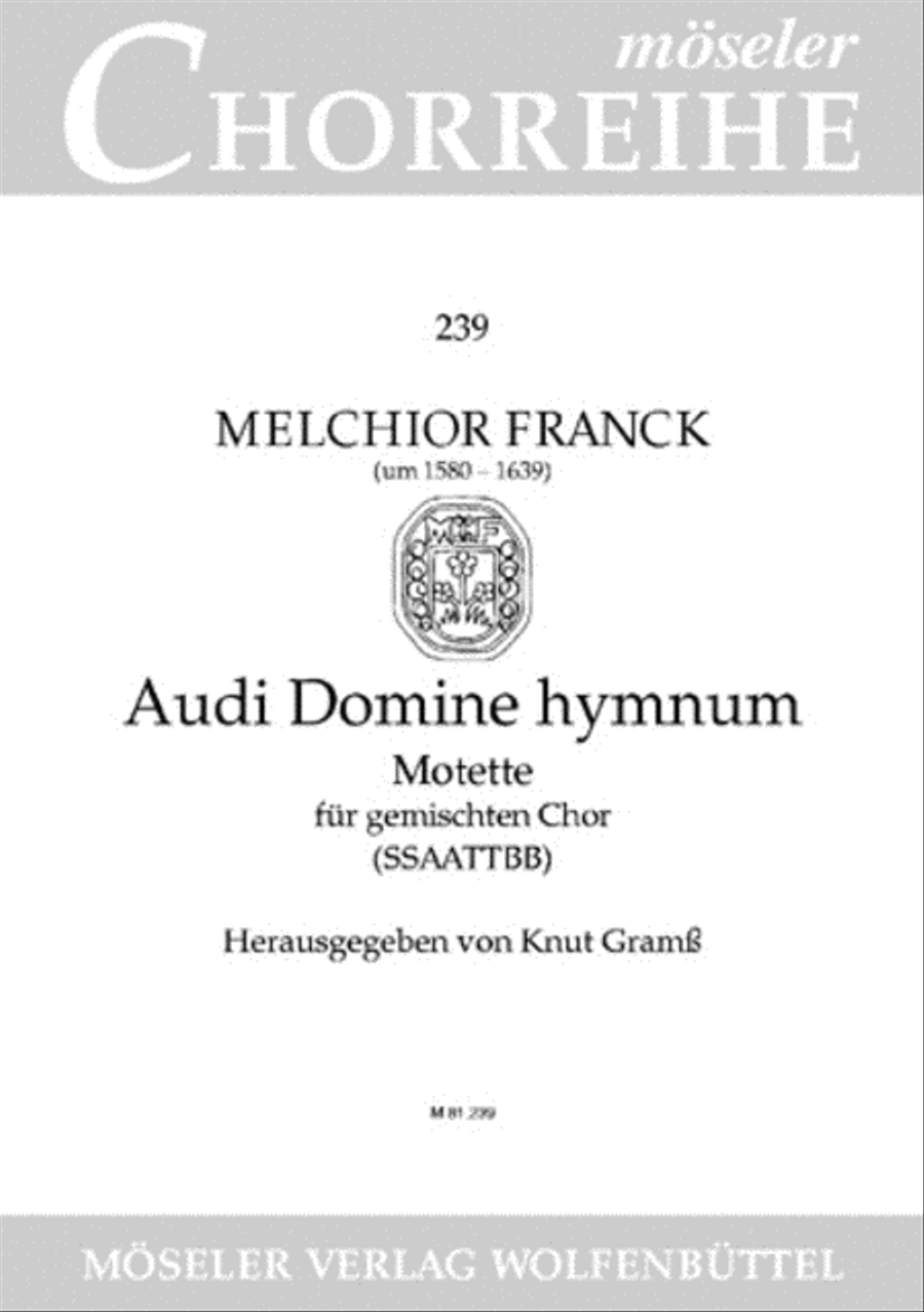 Audi, Domine, hymnum Audi, Domine, hymnum SSAATTBB scores gallery preview page 1