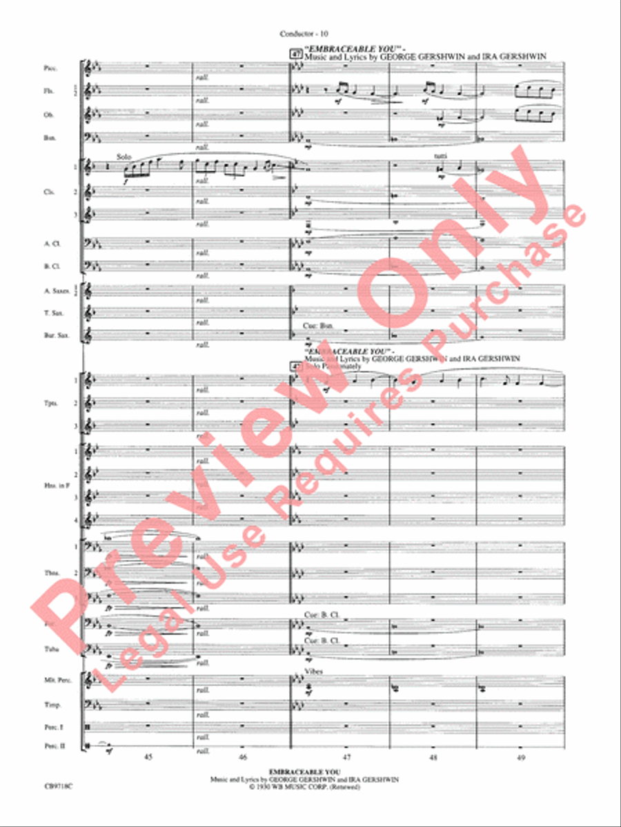 Gershwin! (Medley) Gershwin! (Medley) Concert Band scores gallery preview page 13