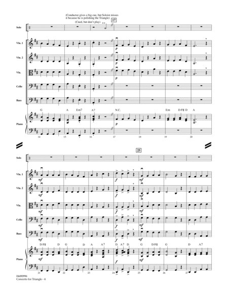 Concerto For Triangle - Full Score