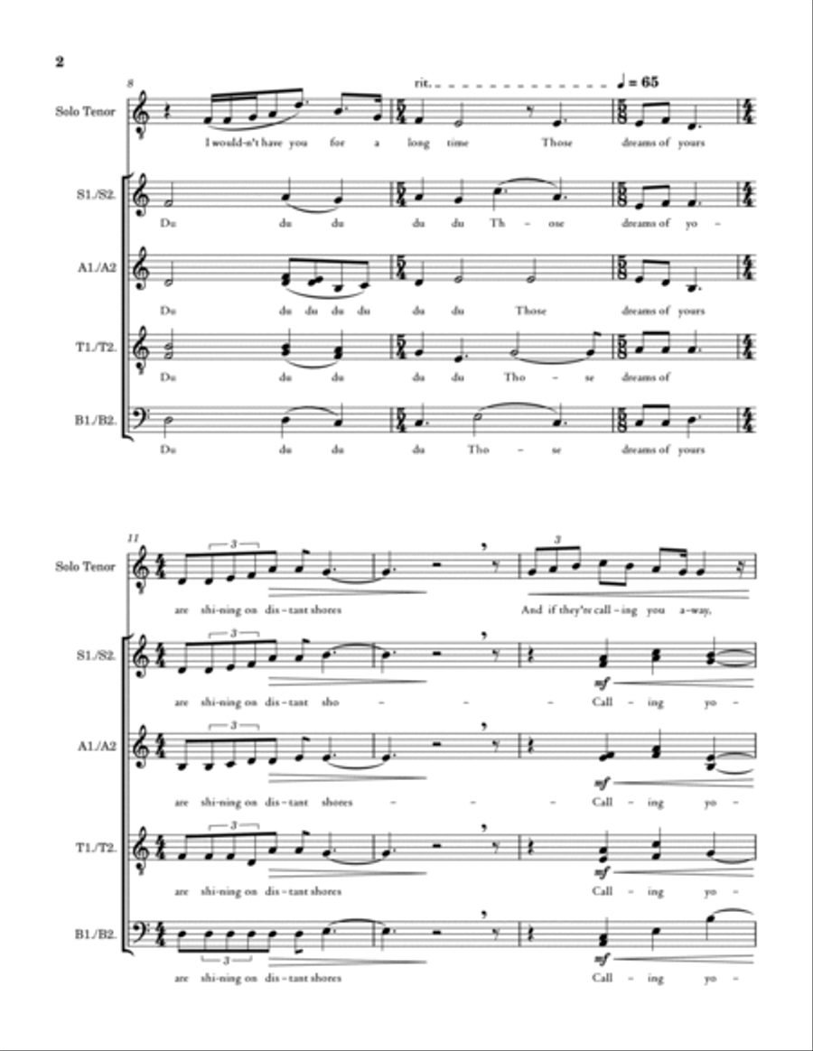 Somewhere Down The Road Somewhere Down The Road 4-Part scores gallery preview page 2