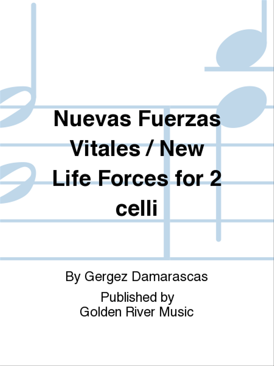 Nuevas Fuerzas Vitales / New Life Forces for 2 celli Clarinet Solo scores gallery preview page 1
