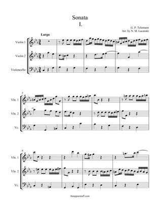 Book cover for Sonata in C Minor Movement I