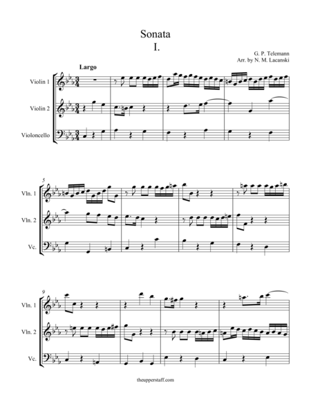 Sonata in C Minor Movement I image number null