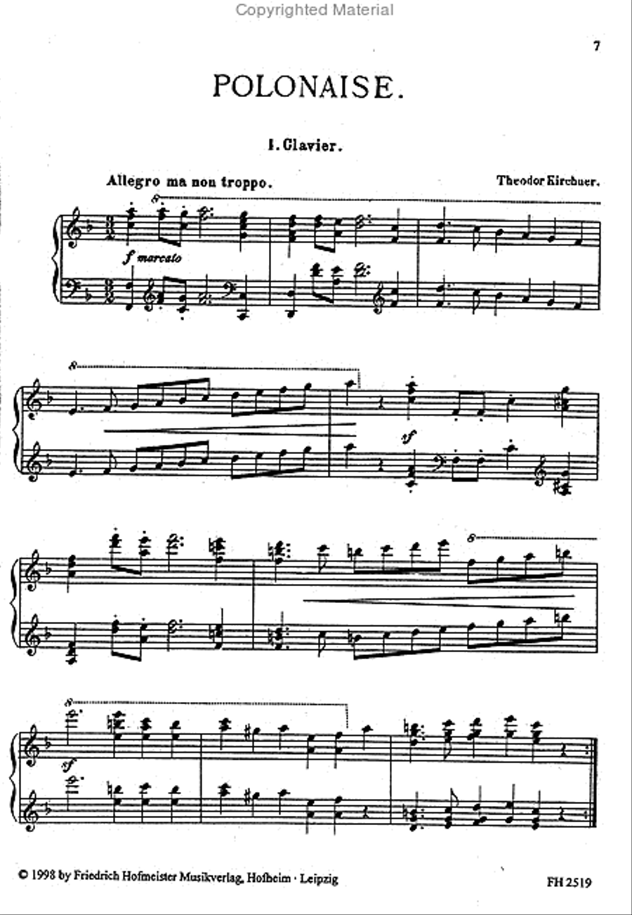 Polonaise Piano scores gallery preview page 2