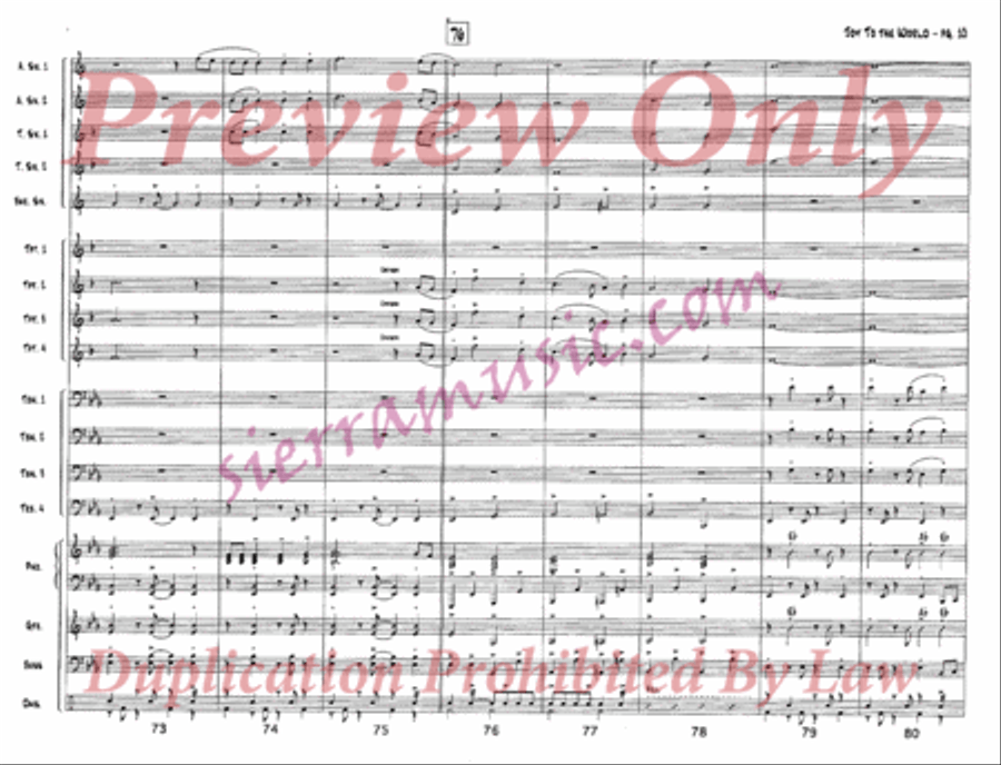 Joy to the World Jazz Ensemble scores gallery preview page 11