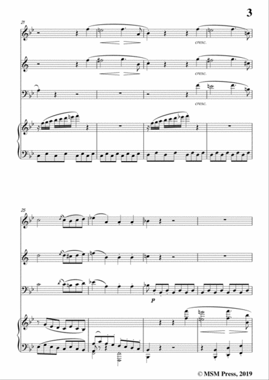 Beethoven-Trio Op.11,in B flat Major,for Violin,Clarinet,Violoncello and Pno Clarinet scores gallery preview page 5