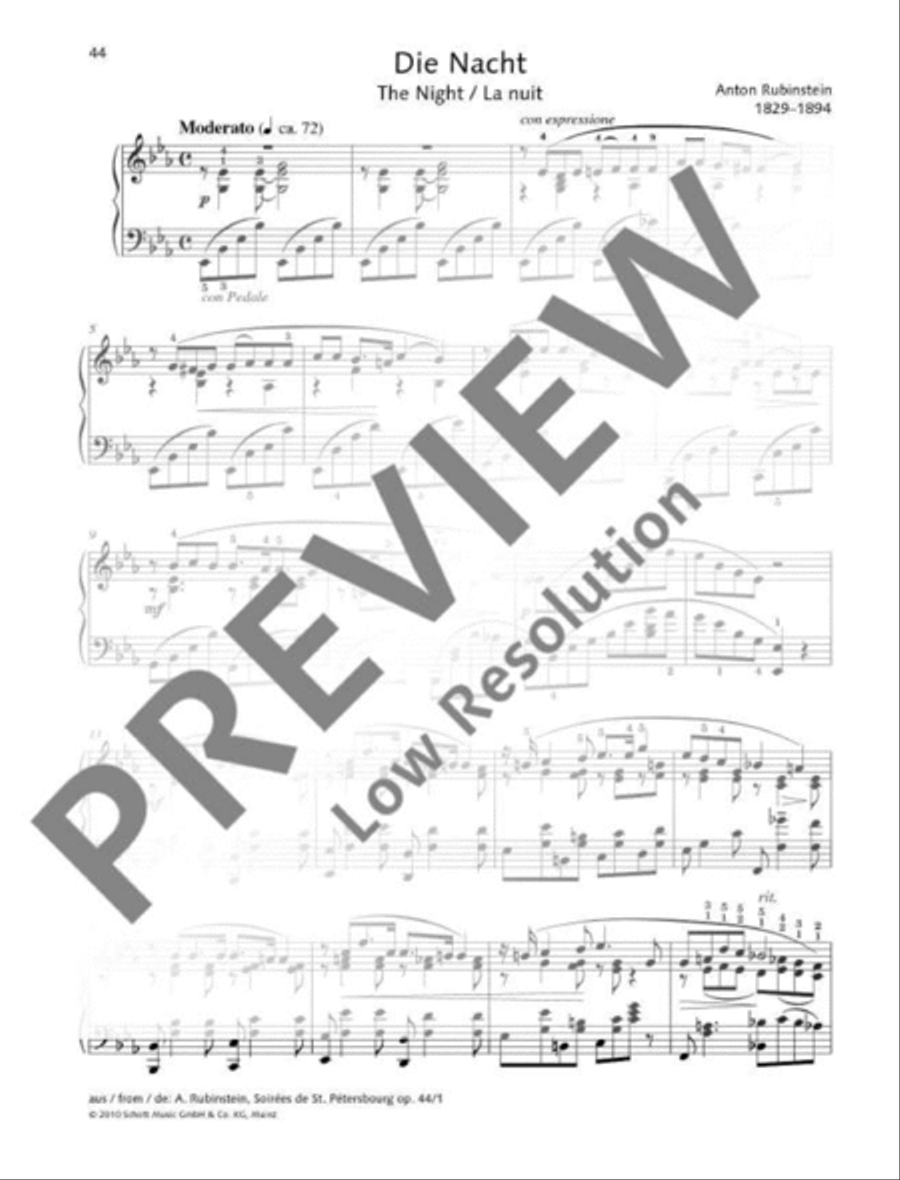 The Night Piano Solo scores gallery preview page 2