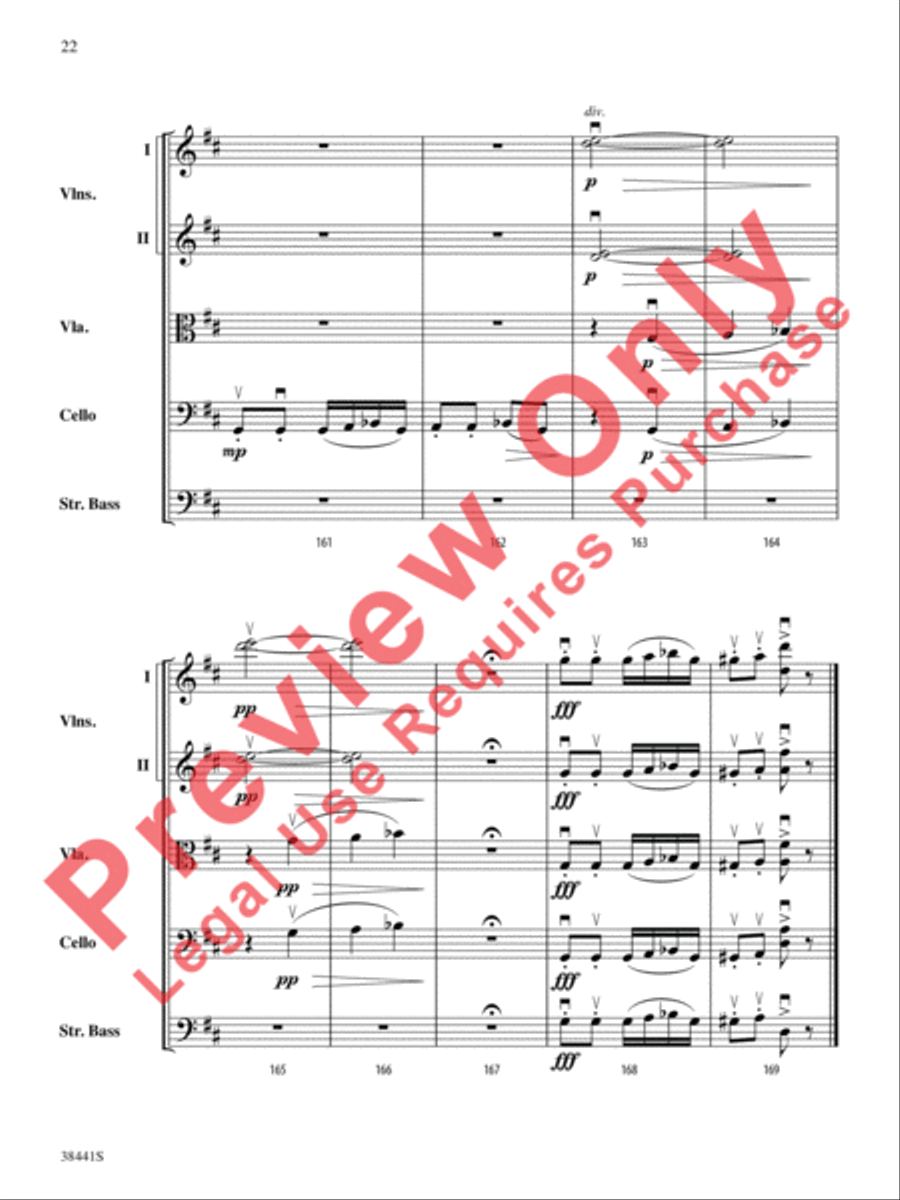 February: Carnival (from The Seasons) String Orchestra scores gallery preview page 23