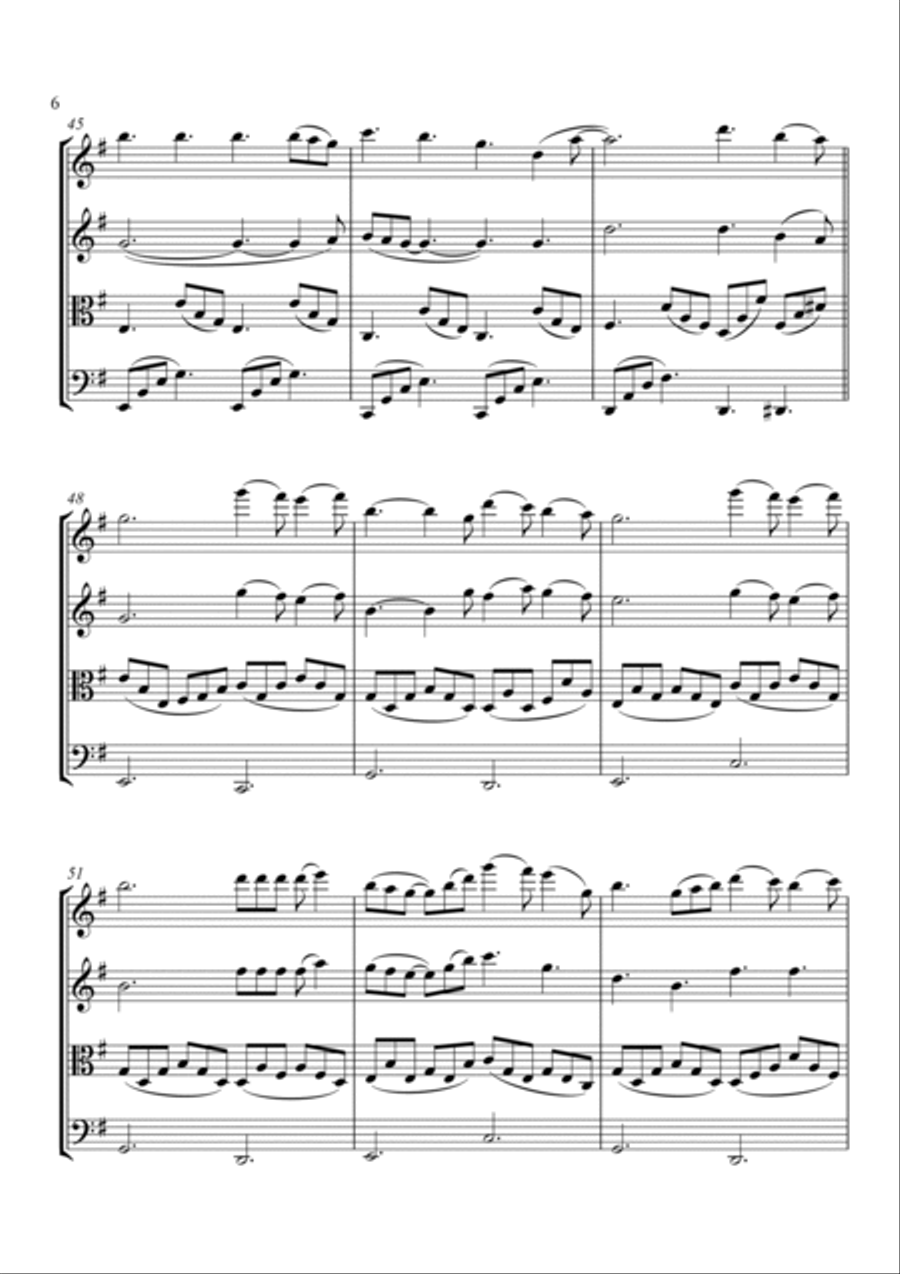 Perfect String Quartet scores gallery preview page 6
