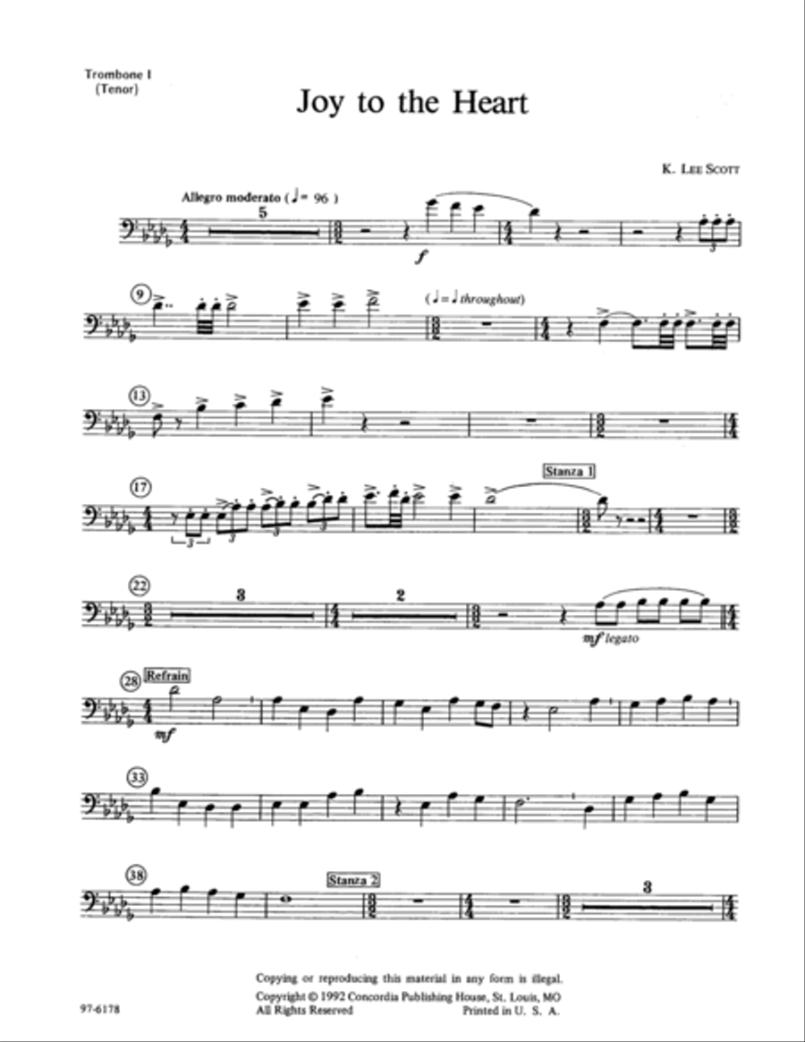 Joy to the Heart / Instrumental Parts Choir scores gallery preview page 7