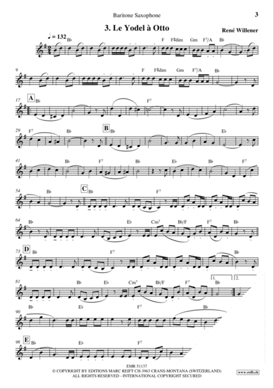 La Fete au Chalet Volume 3 Baritone Saxophone scores gallery preview page 5