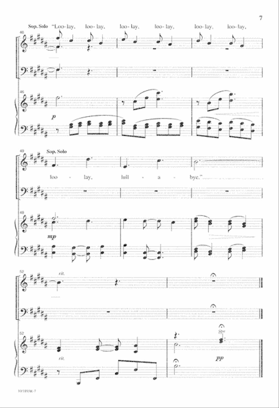 The Virgin's Lullaby 4-Part scores gallery preview page 7