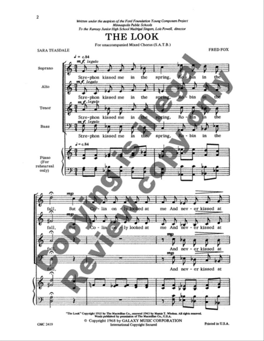 The Look The Look 4-Part scores gallery preview page 3
