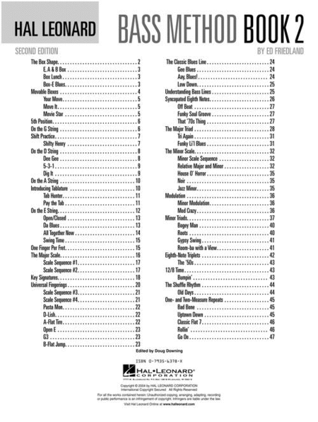Hal Leonard Bass Method Book 2 – 2nd Edition