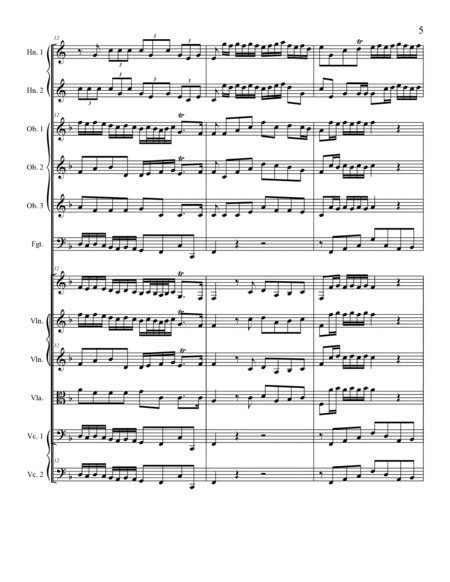 Brandenburg Concerto No 1 in F Major, BWV 1046 image number null