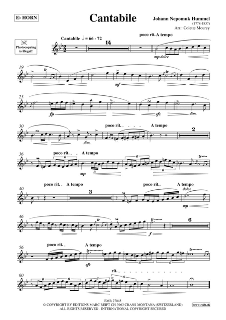 Cantabile Horn scores gallery preview page 2
