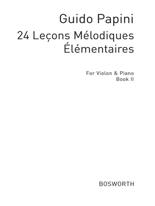 Book cover for 24 Elementary Studies For Violin And Piano Book 2
