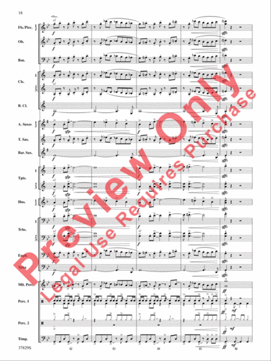 Vertigo Concert Band scores gallery preview page 19