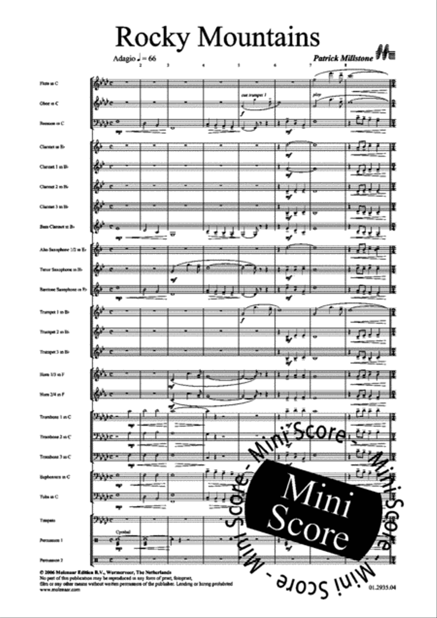 Rocky Mountains Rocky Mountains Concert Band scores gallery preview page 5