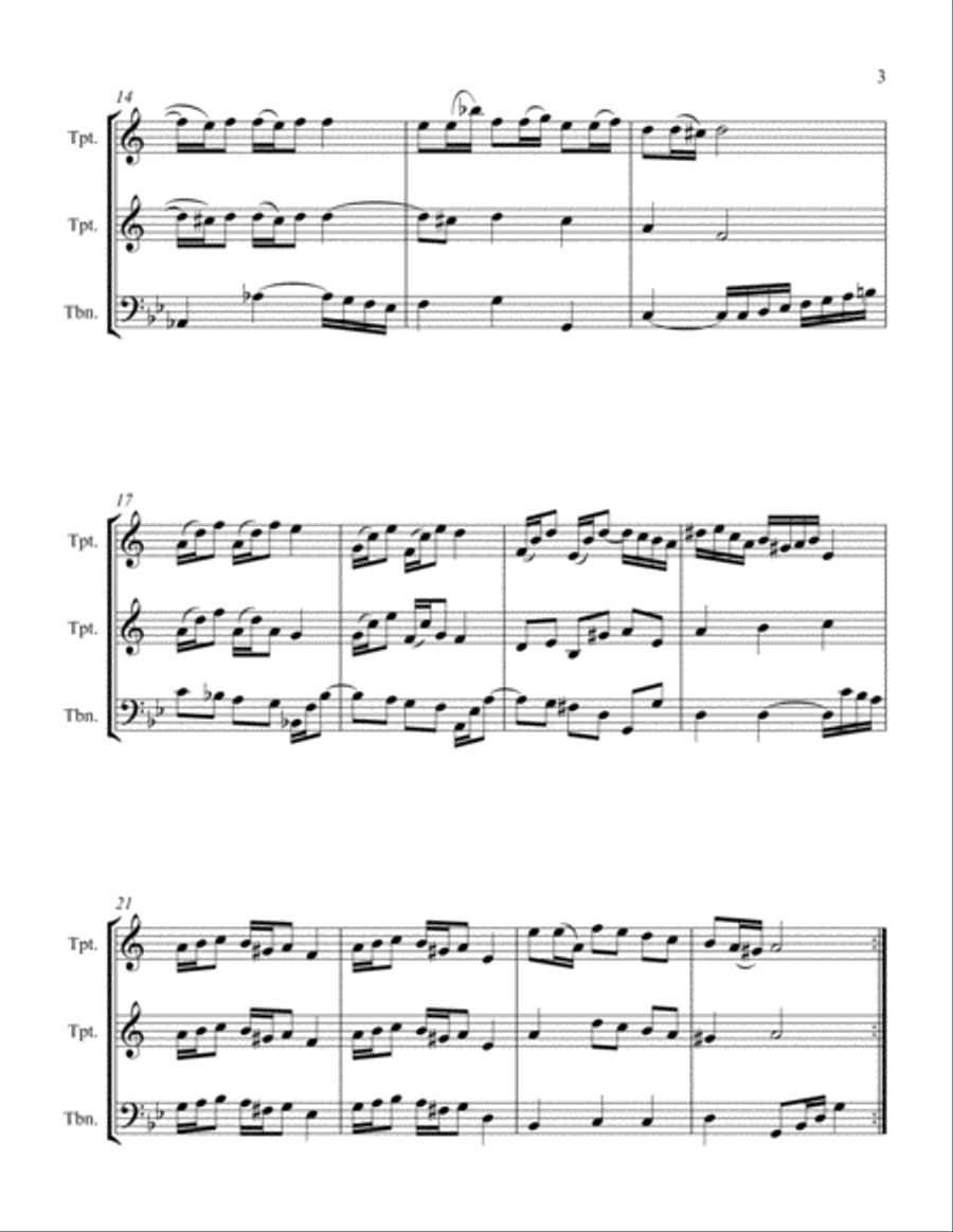 Polonaise II Brass Ensemble scores gallery preview page 3