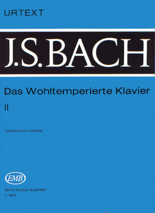 Book cover for Well Tempered Clavier – Volume 2 BWV 870-893