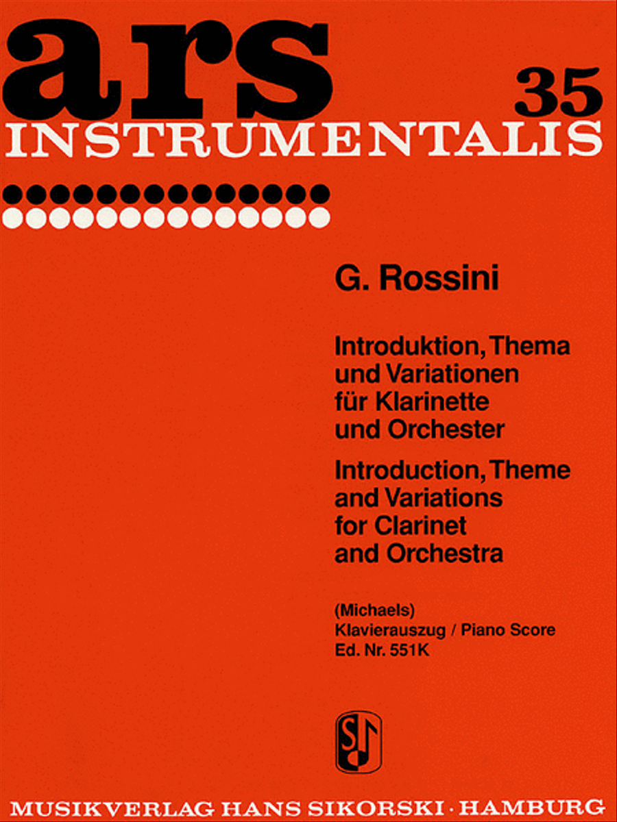 Introduction, Theme and Variations Orchestra scores gallery preview page 1