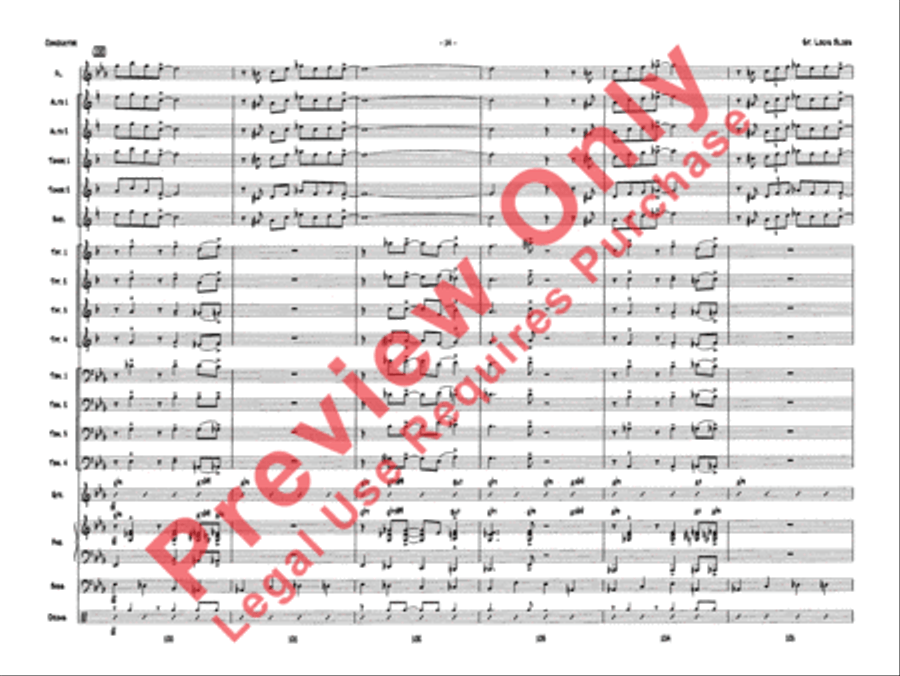 St. Louis Blues Jazz Ensemble scores gallery preview page 17