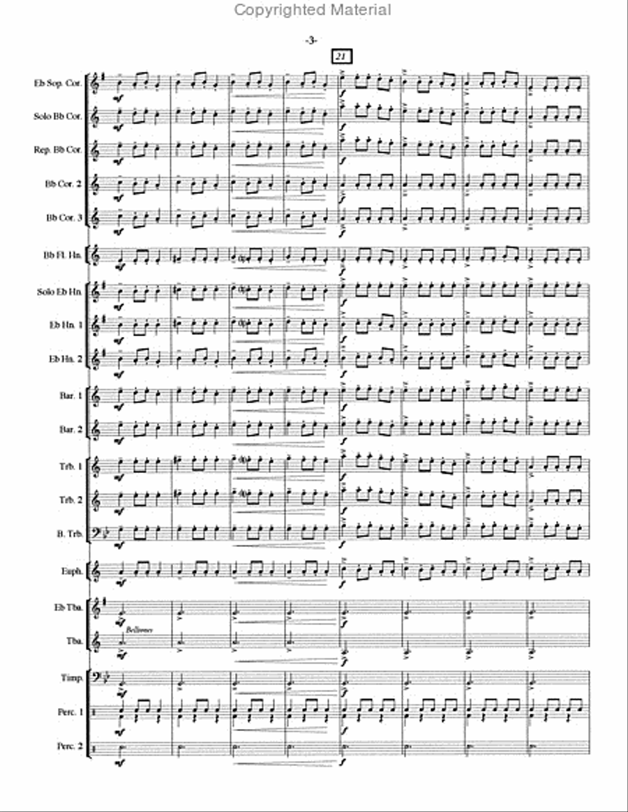 Carol of the Bells Brass Ensemble scores gallery preview page 4