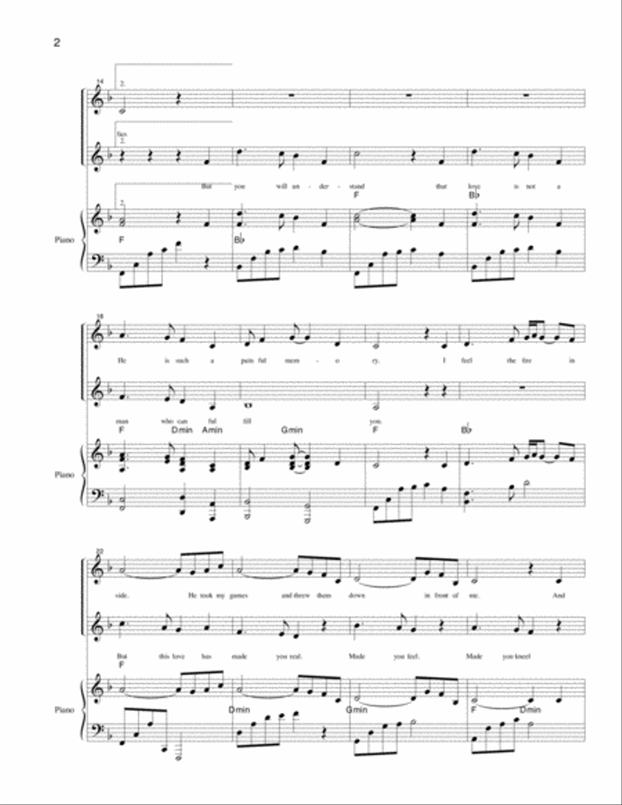 Love Is Not Someone Love Is Not Someone Piano scores gallery preview page 2