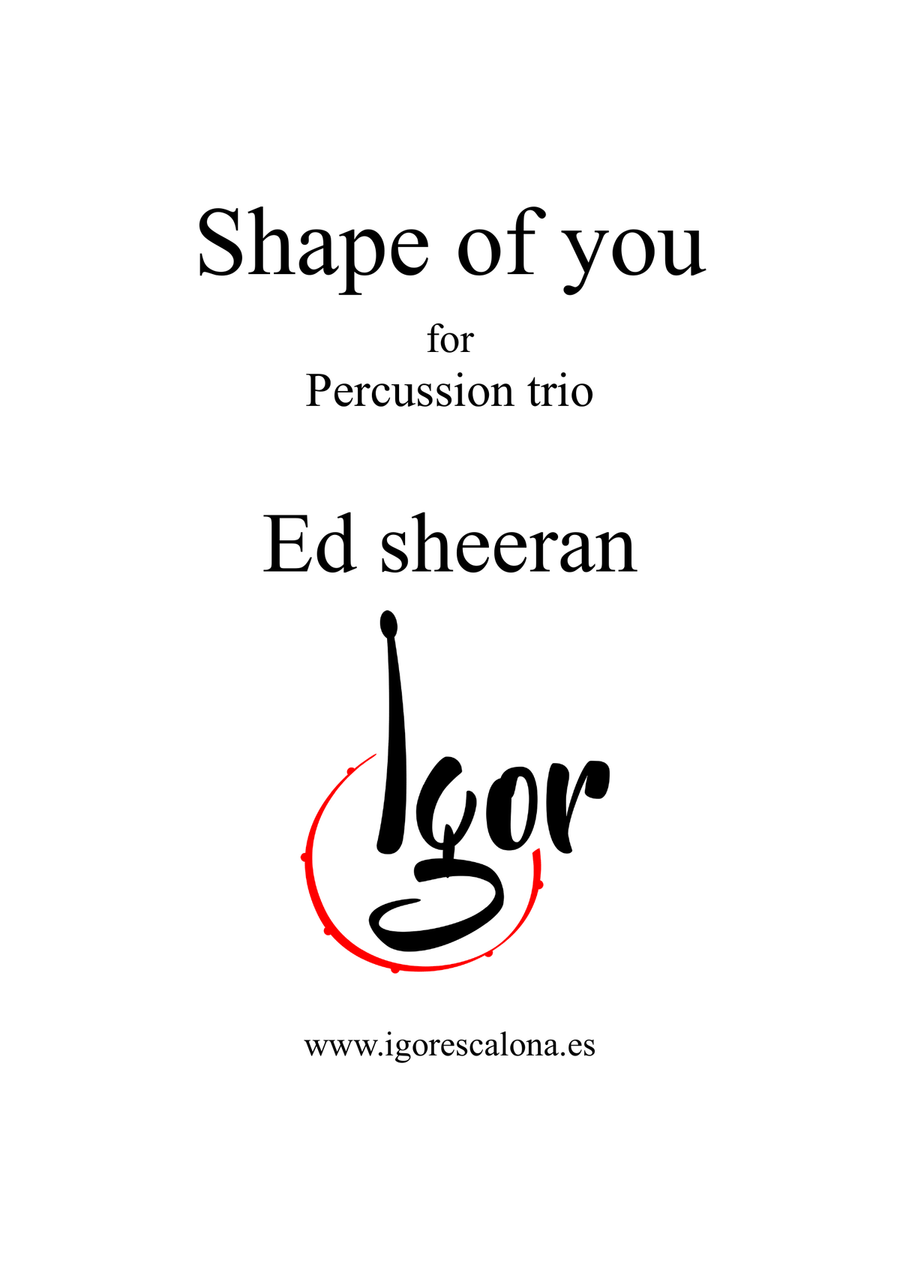 Shape Of You Percussion Ensemble scores gallery preview page 2